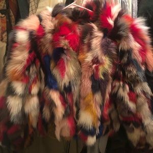 Fox Fur Coat of Many Colors!